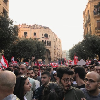 10/20/19 -protests near Martyr's Square