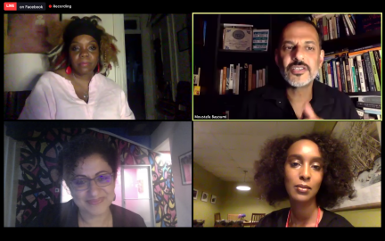 Screenshot of panelists via ZOOM